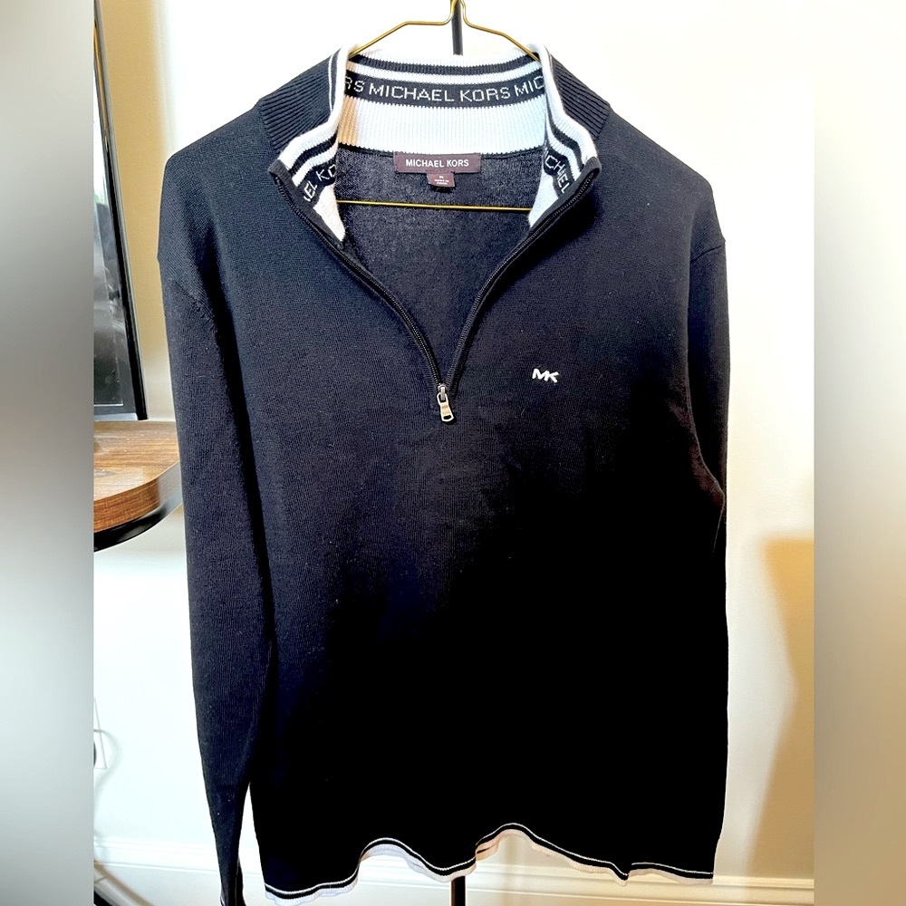 🖤Michael Kors Black Zip Up Sweater